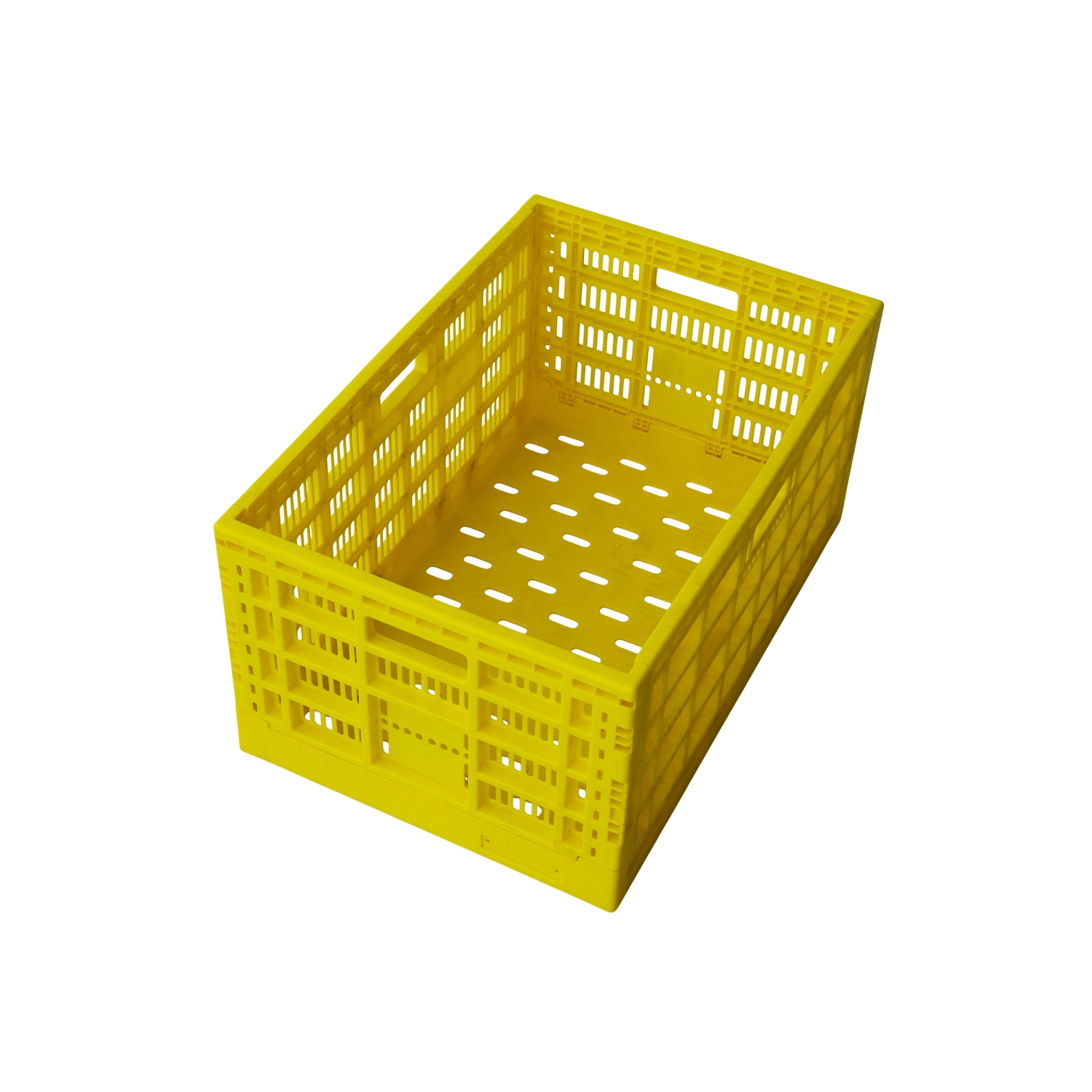 Vented Folding Plastic Crate